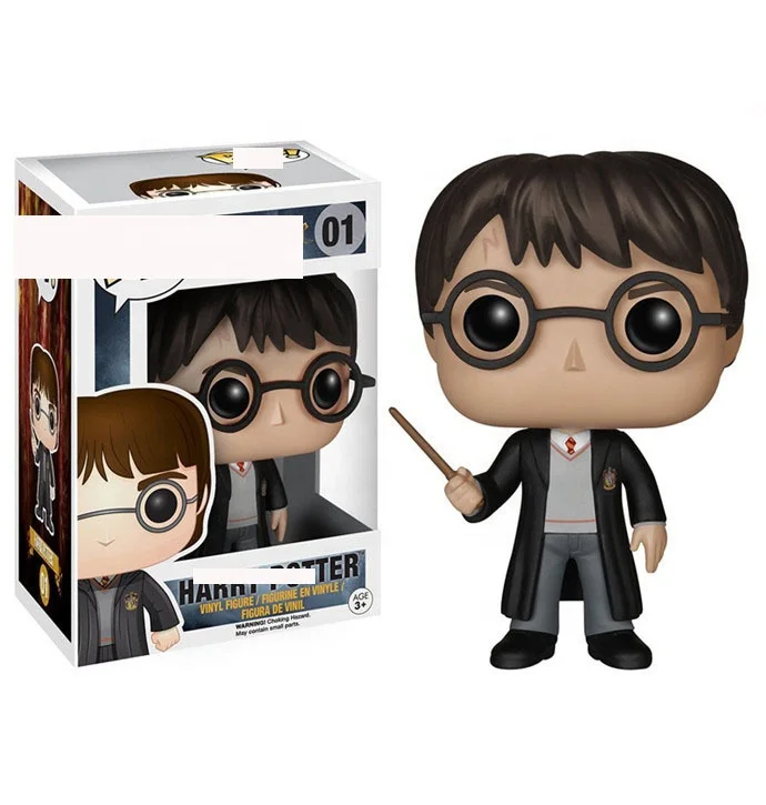 Funko Pop Harry Potte With Magic Wand 01# Action Figure Toys Vinyl Figure Collection Cute Version Movie Model Doll