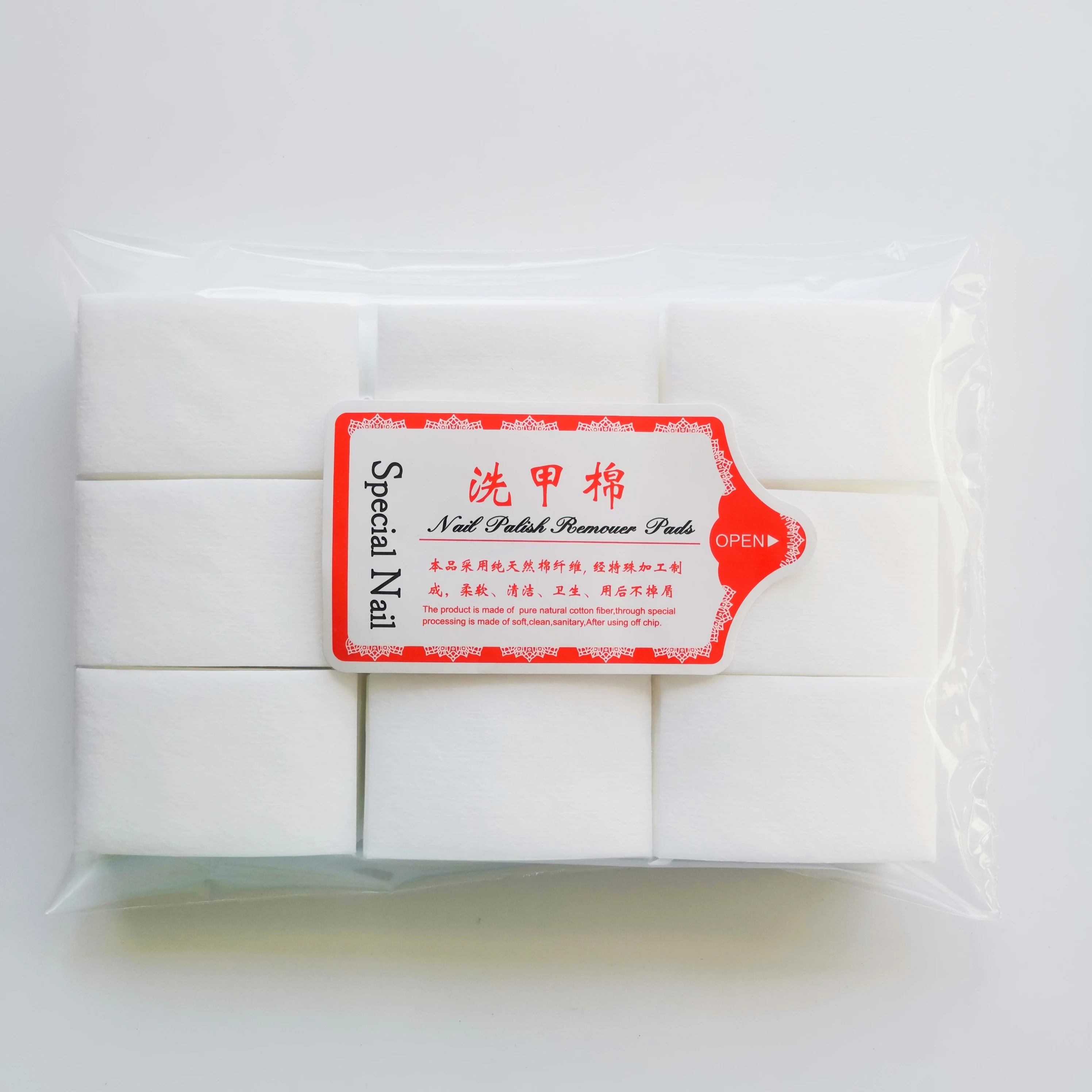 OEM nail polish remover cotton flannelette manicure special tool disposable cleaning scrub odorless nail wipes