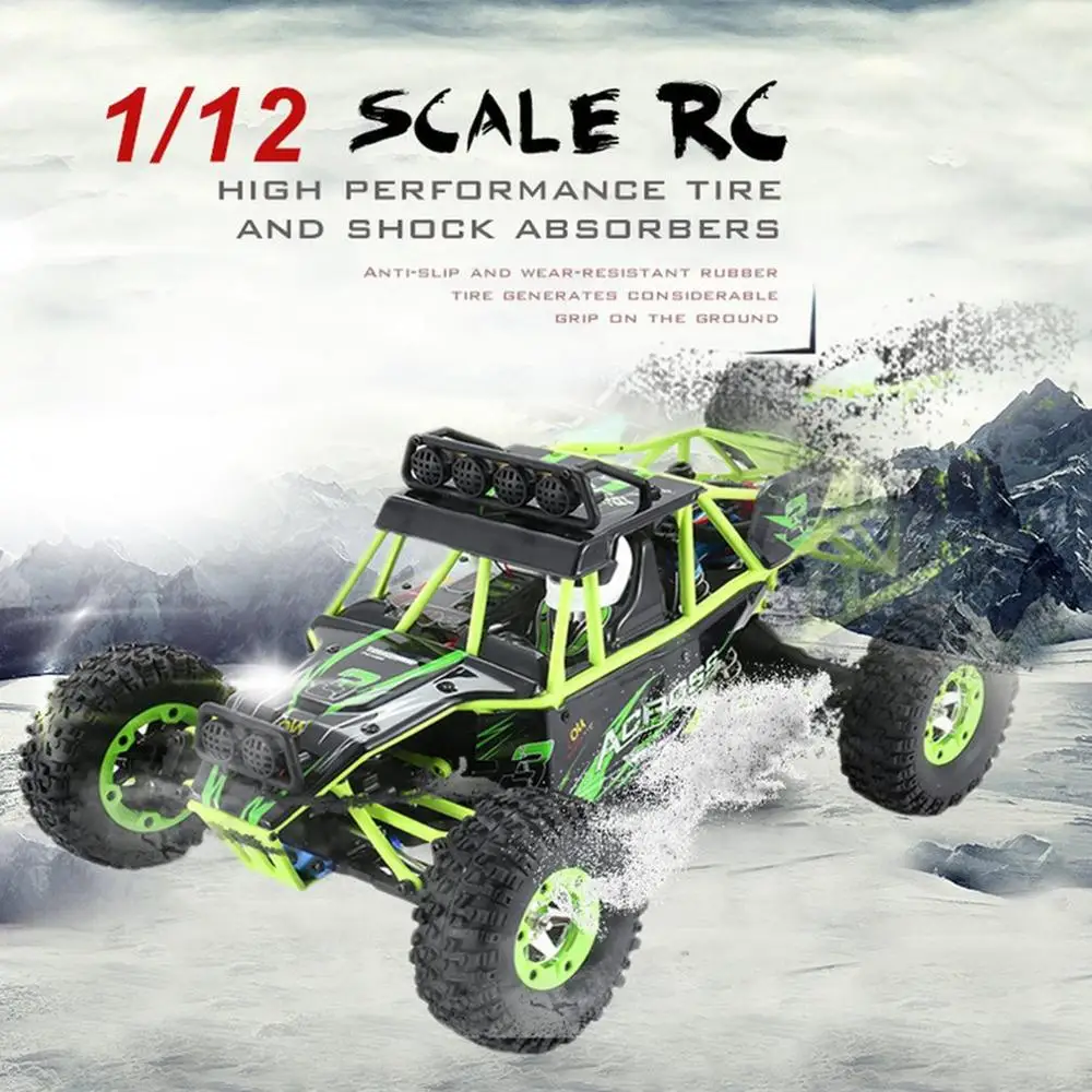 WLtoys 12427 2.4G 1:12 4WD Crawler Remote Control RC Car Crawler RTR 50km/H High Speed RC Off-road Buggy Vehicle Trucks Car Toys