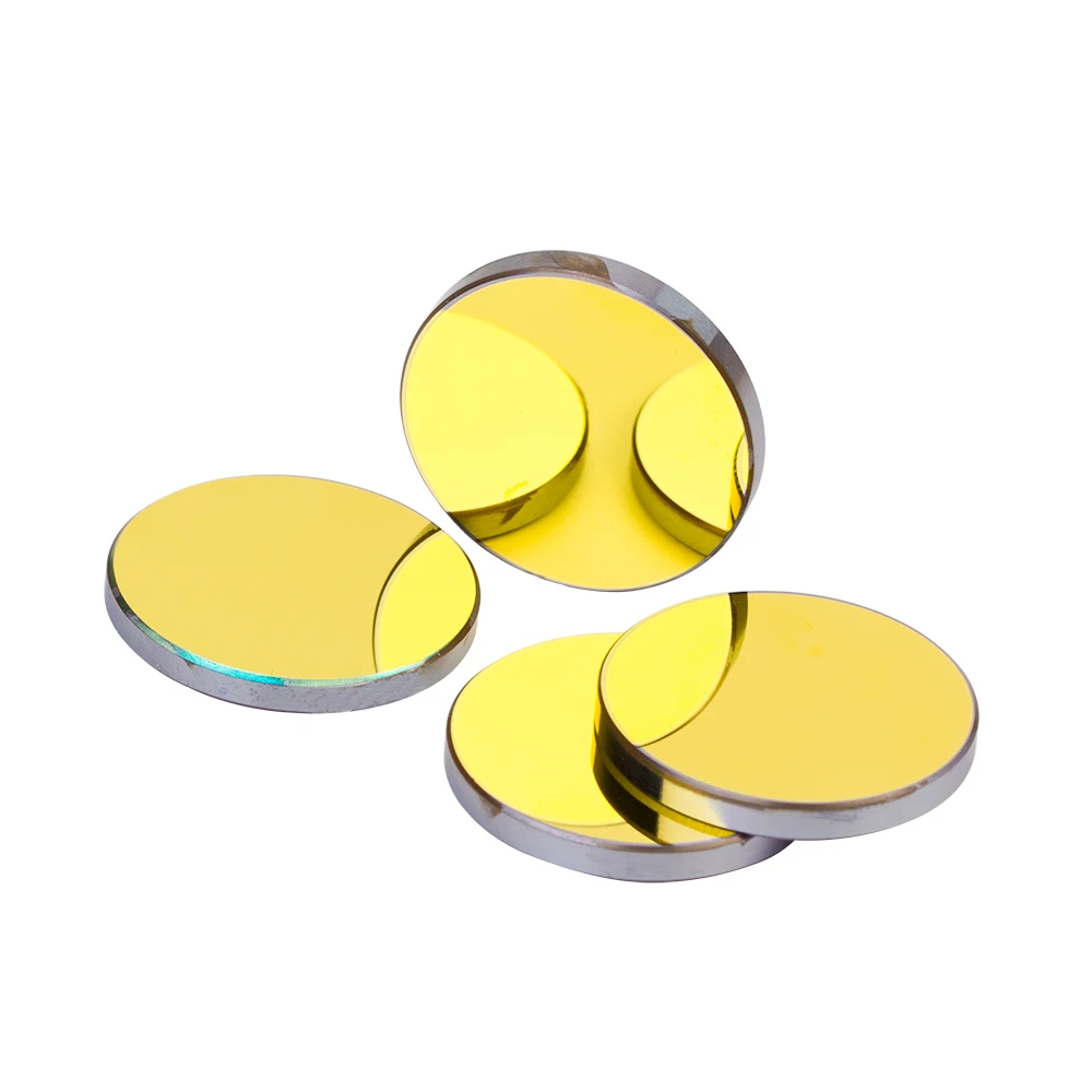 Good-Laser CO2 Laser Mirror Si Reflective Lens Dia 25mm CO2 Laser Lens Si Gold Plated Mirror 25mm CO2 Engraving Cutting Machine