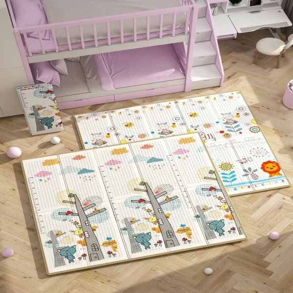 Foldable Floor Baby Play Mat Kid Playmat Crawling Carpet Children Toddler Game Pad XPE Educational  Double-sided color printing