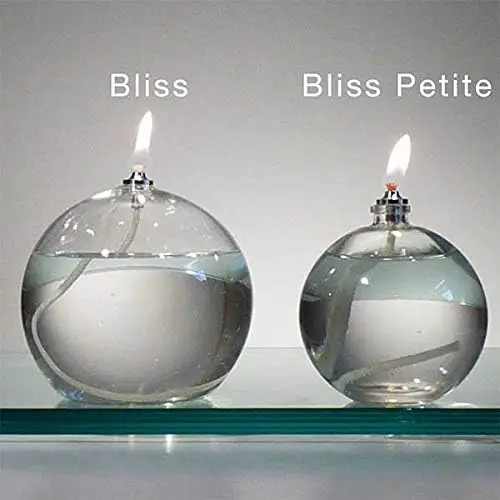 Wholesale creative transparent hand blown decorative glass ball oil lamp