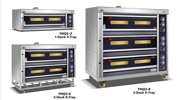 commercial electric or gas oven baking bakery industrial 2 deck 4 trays bakery bread oven