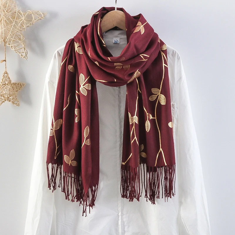 New Fancy Luxury Heavy Chiffon Hijab With Beads Malaysia Scarves Women Head Scarf Women Big Chiffon  Hijabs