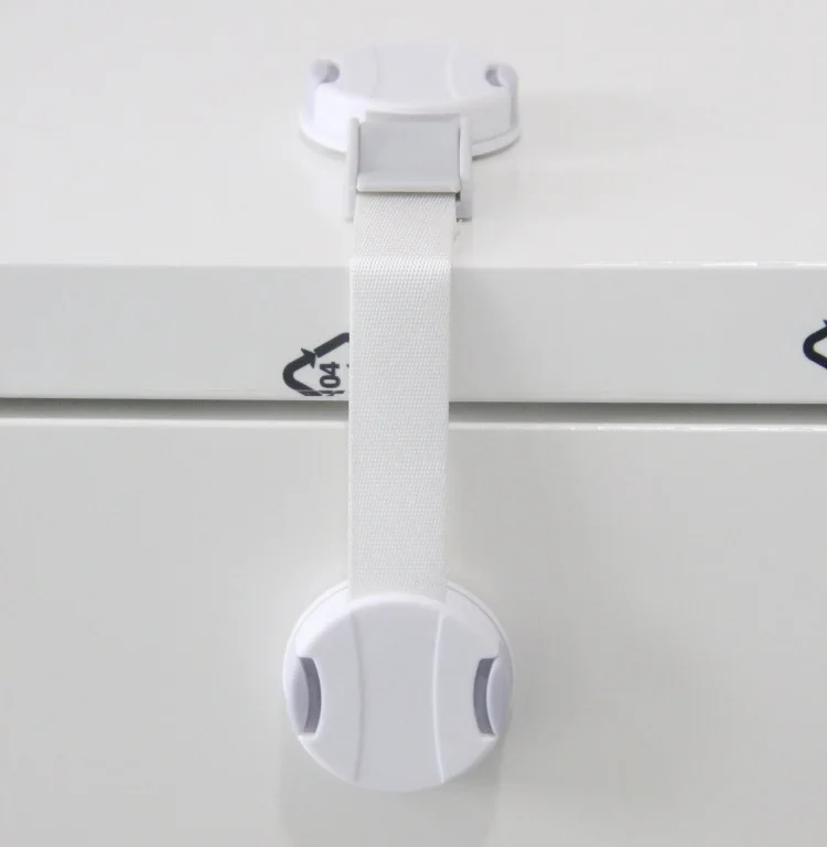 Adjustable Strap ABS Plastic Safety Cabinet Locks Easy-to-Use Magnetic Fabric Baby Lock Kids Door Protection Drawers Cupboards