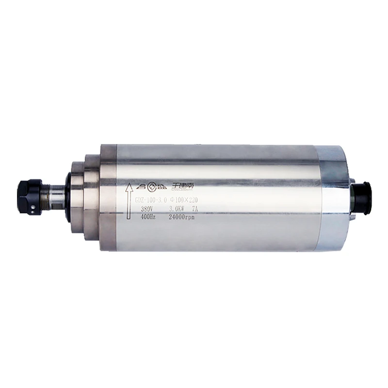 100 мм Диаметр 3 КВТ электродвигатель шпинделя с водяным охлаждением и сборником ER20 для маршрутизатора с ЧПУ