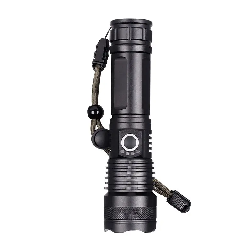 Geepas High Brightness LED Thin Torch Rechargeable Flashlight Aluminum Alloy Rechargeable 3000mah 1500lm Torches Camping AAA 100