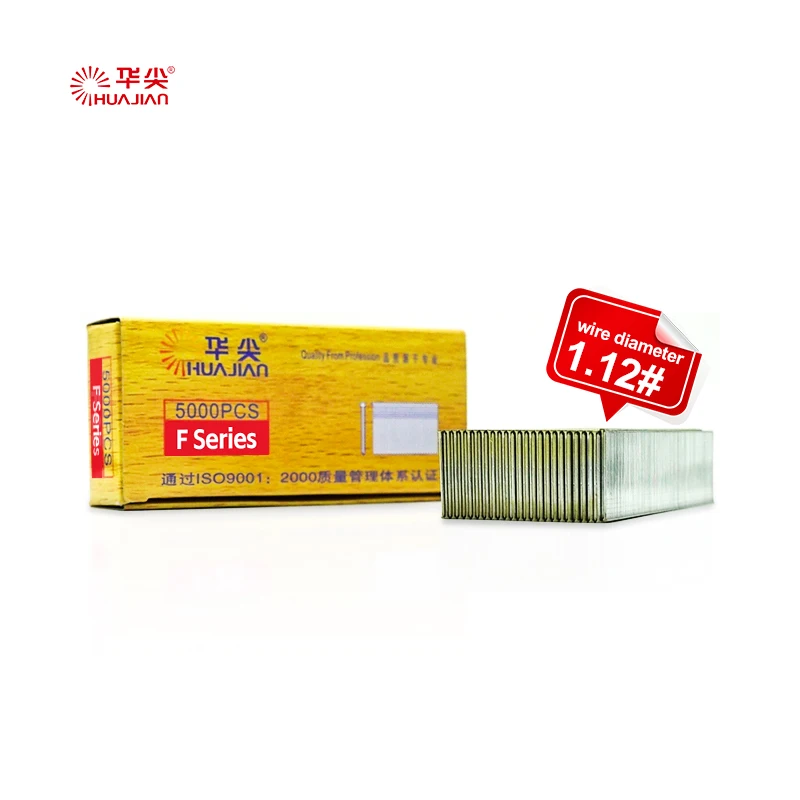 1.12# 18 Gauge Finishing Wood Pneumatic Nails Gold Silver Galvanized Iron Wire F Brad Nail