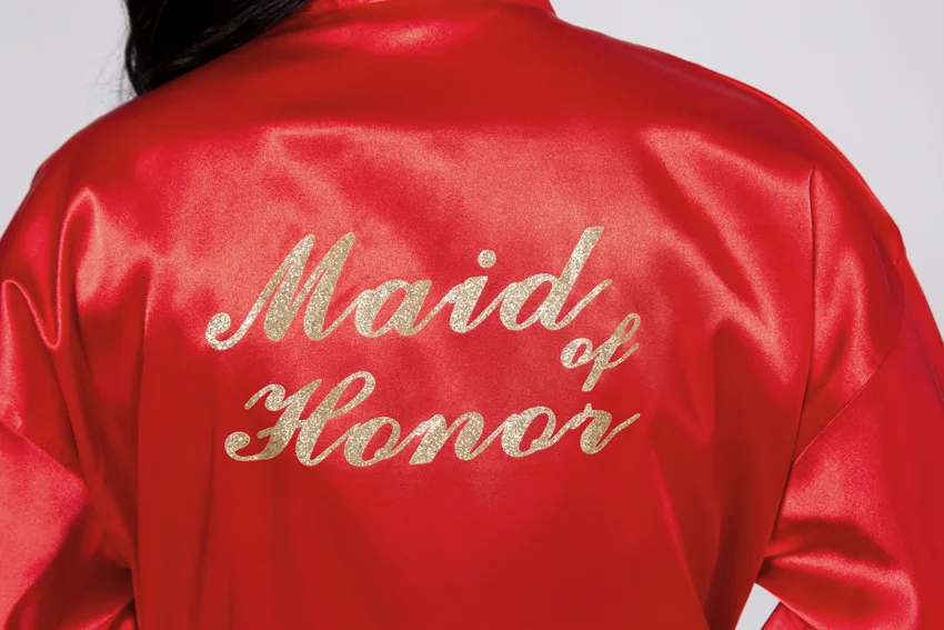 Satin Bridal Robe Bridesmaid Robe Wedding Robe Support Customization