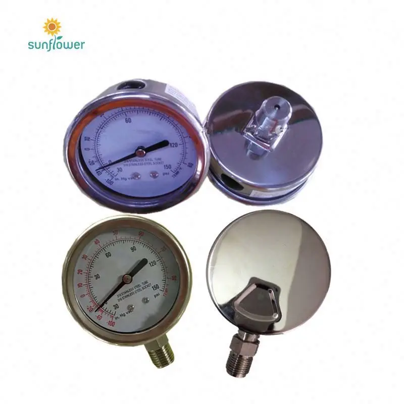 Pressure meter gauge 8bar pressure gauges from 0 to 10 bars wise p731