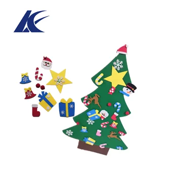 
China wholesale soft fabric felt christmas tree advent calendar for home decoration 
