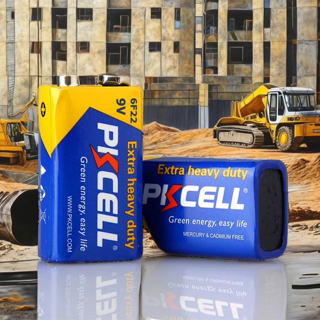 PKCELL Brand 9V Heavy Duty Carbon Zinc Primary Dry Battery Super Heavy Duty for Toys Nominal Voltage 1.5V RoHS Certified