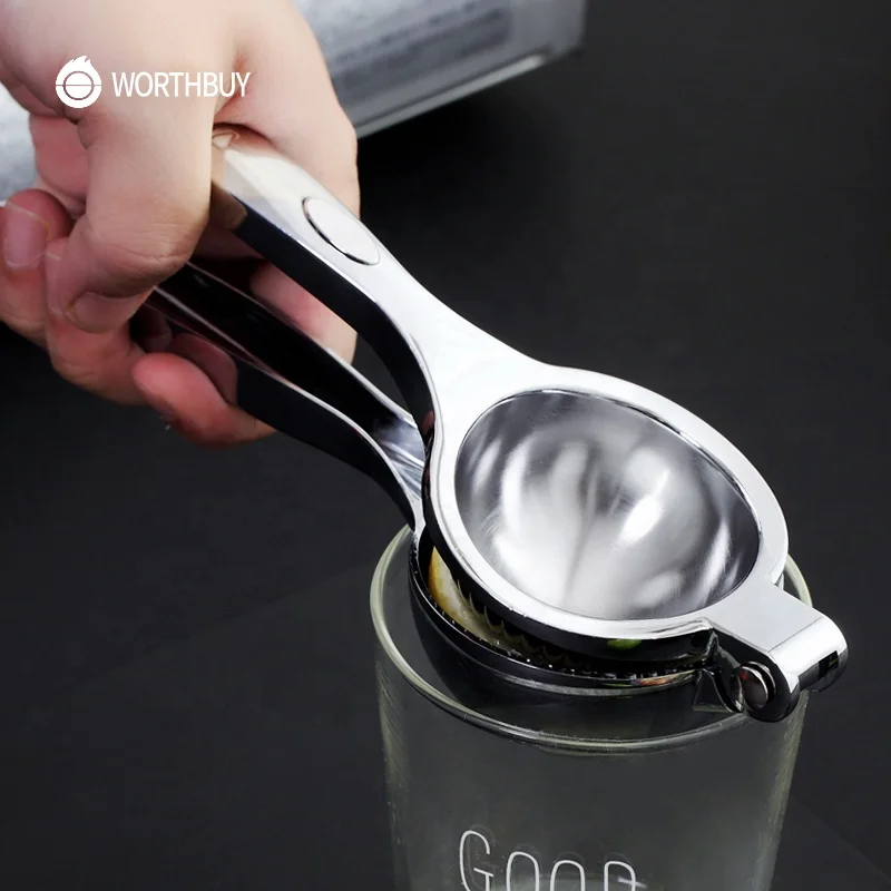WORTHBUY Lemon Lime Squeezer Zinc Alloy Fruit Squeezer Manual Orange Juicer Press For Juice Maker Kitchen Vegetable Tools