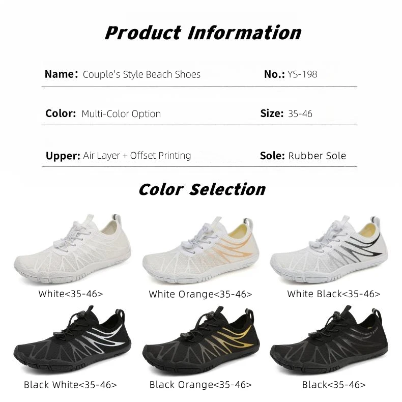 Yoris  New Arrivals Unisex Sport Black Water Running Skin Socks Quick Dry No Slip Women Mans Barefoot Shoes