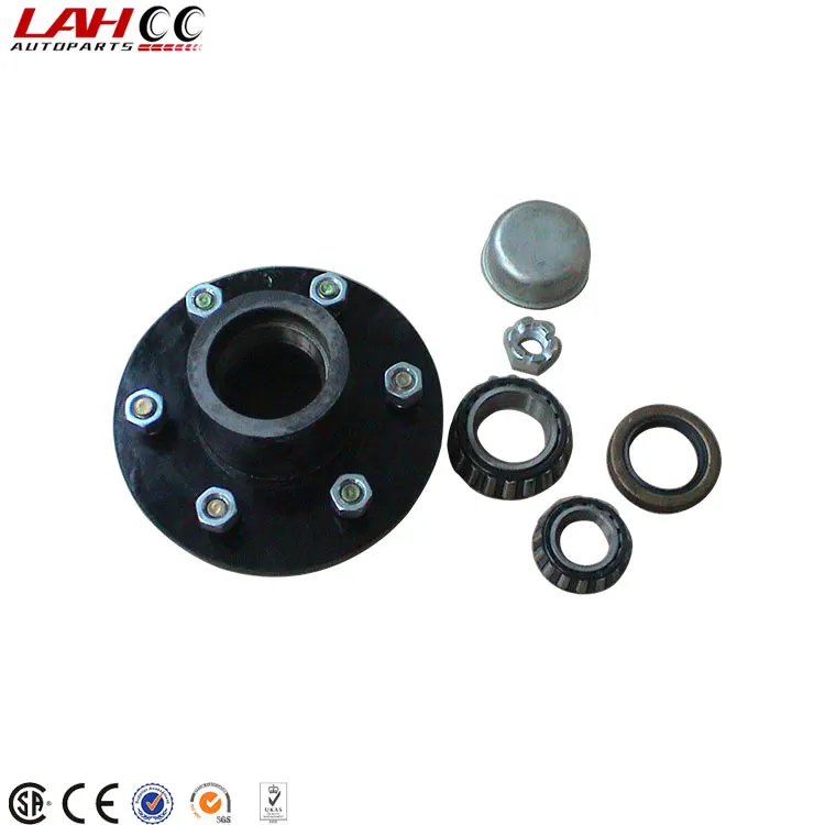 Custom 3500 lbs Unbraked Straight Trailer Axle with 5 Bolts Idler Hub