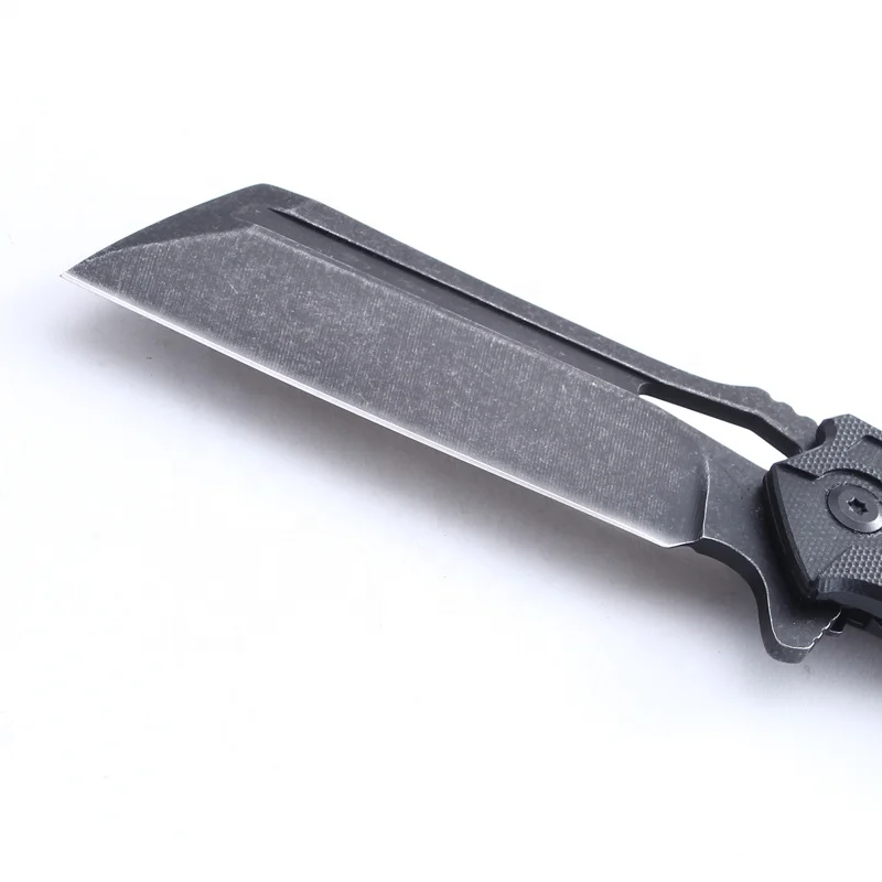 Stainless Steel Blade and G10 Handle in Wash Stone Survival Pocket Knife Outdoor Knife