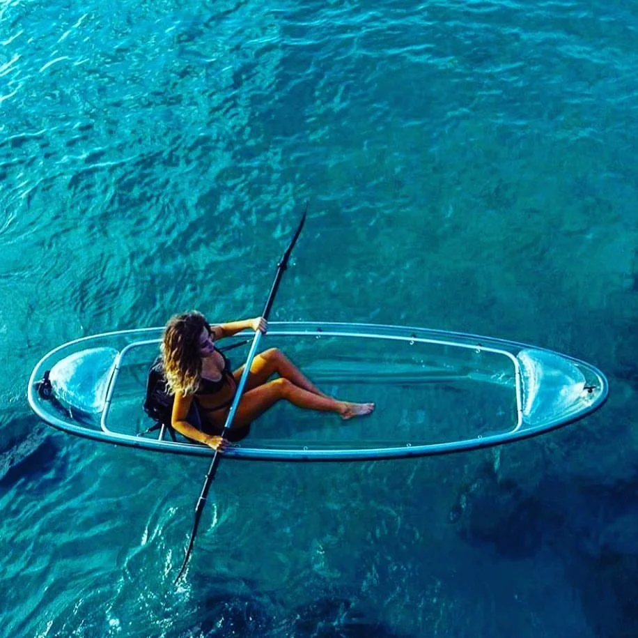 crystal clear kayak transparent canoe clear bottom kayak glass bottom canoe