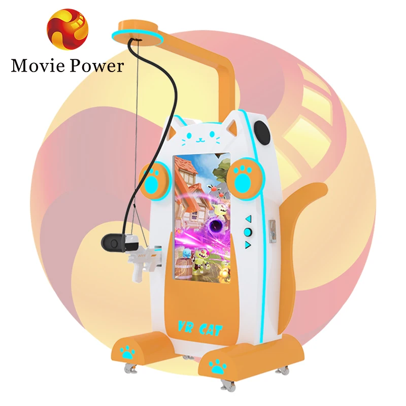 Interactive vr game simulator virtual reality platform 9d vr arcade machine amusement rides for kids