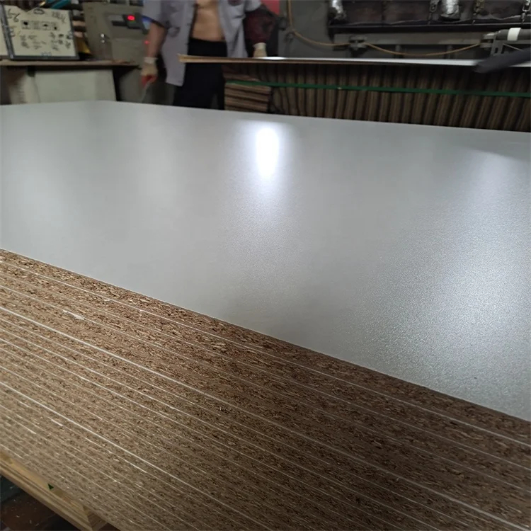 Cheap E1 Grade Home Decoration Furniture Particle Board Sheet Manufacturing Melamine Faced Particle Board