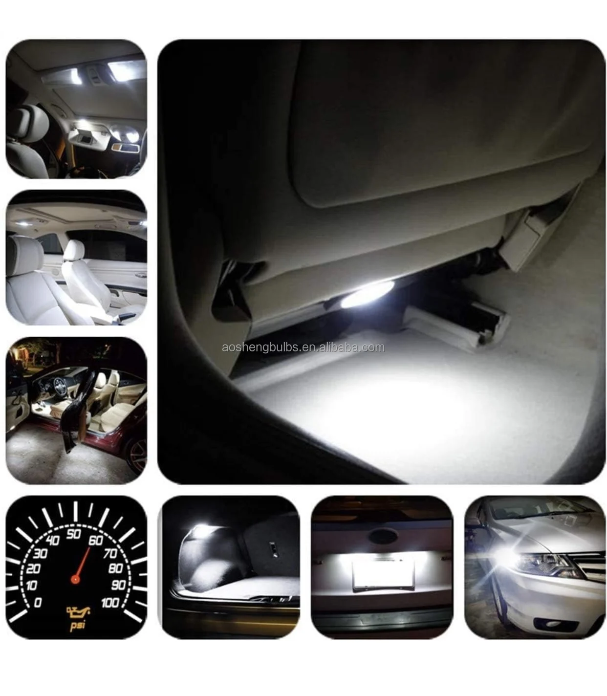 #44 #47 #313 #755 #757 #756 T3-1/4 LED Car Light Bulb 6V12V 24V 48V60V110V 240V Mini Truck