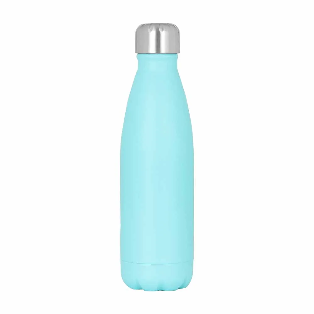 17 Oz Cola Shaped Insulated Stainless Steel Water Bottle - Double Walled Vacuum Insulated Thermos Flask - Metal Sports Bottle
