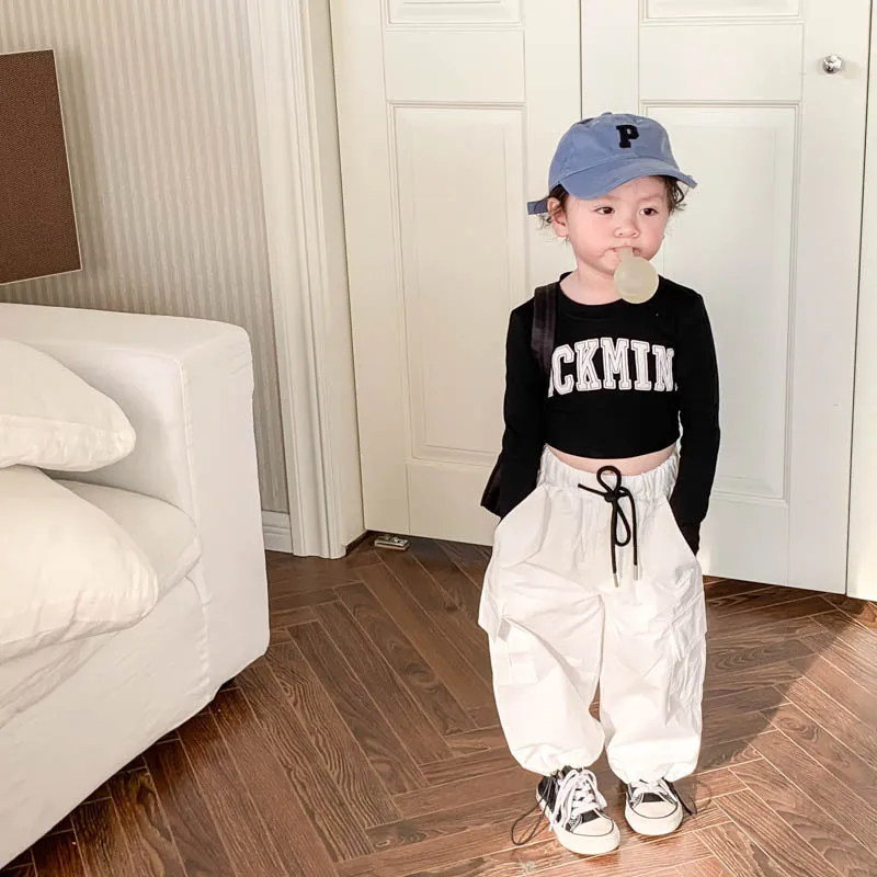 2023 spring wholesale kids clothing toddler baby girls tops t shirt casual boutiques children clothes H54
