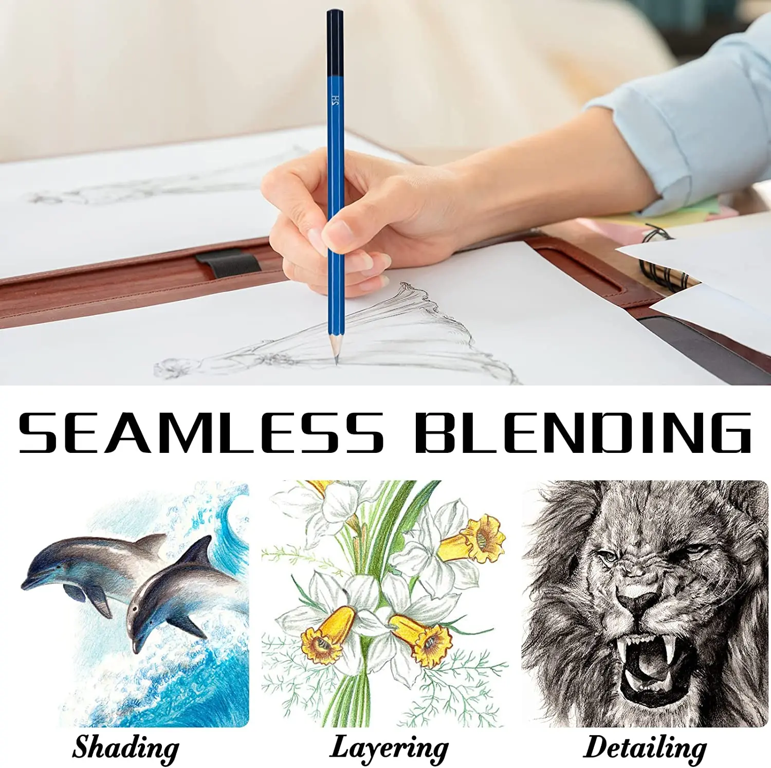 Customized 71Pack Professional Artist Drawing Set Art Drawing Kit Set for Sketching
