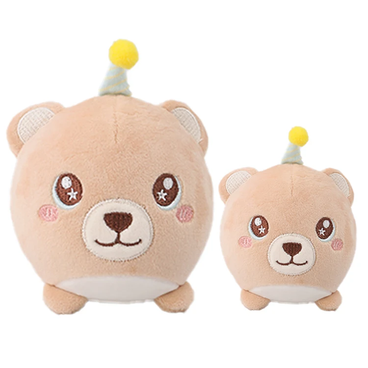 D KING Custom Plush Animal Fox with Embroidery Stuffed Cotton Plush Toy for Kids