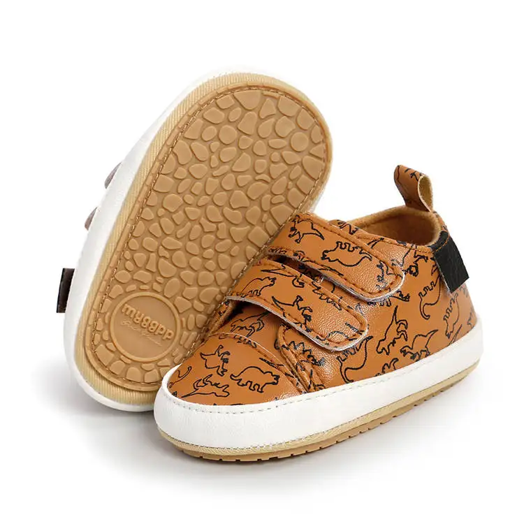 Factory Custom Newborn Infant Baby Boys Girls Sneaker Casual Oxford PU Leather Toddler First Walker Shoes