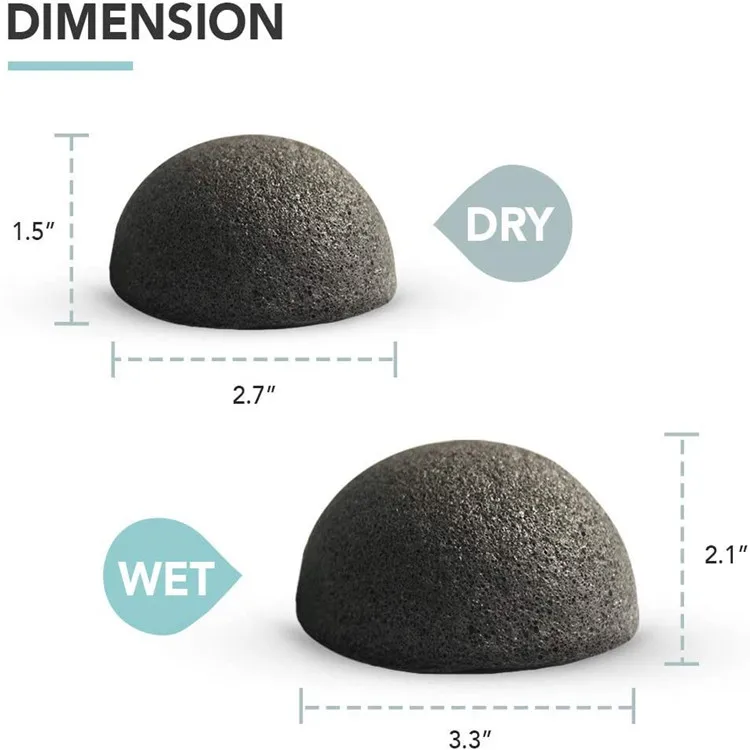 Private Label Konjac Sponge Organic,Face Cleansing Makeup Remover Exfoliating Konjac Beauty Sponges