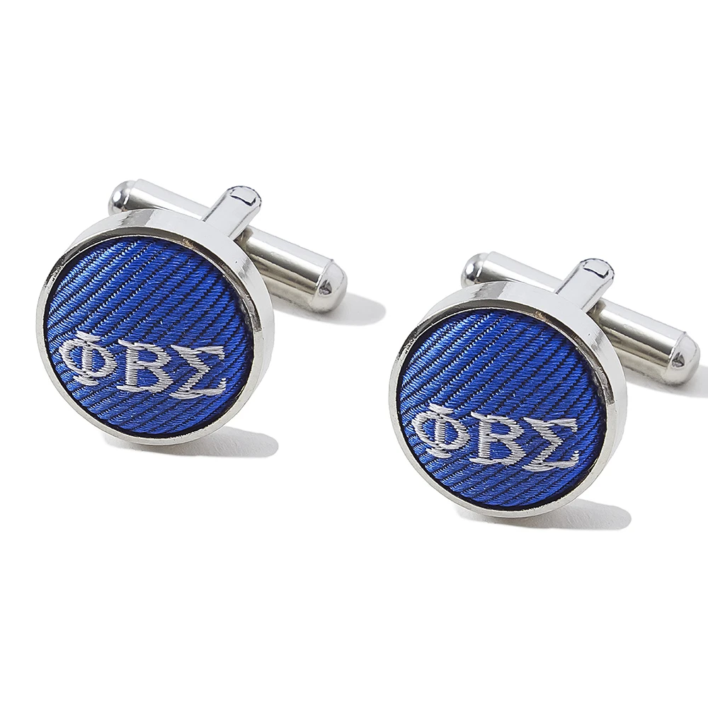 Do Your Own Greek Letter Silk Cufflinks Customization Fraternity Club Crest Logo Cufflinks Greek Fabric Cufflinks