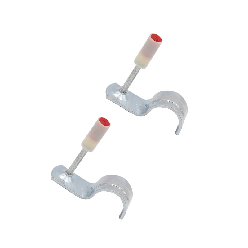 Ceiling Artifact Pipe Fixing Nail Cable Duct Clip Clamp with half Ring Fastener