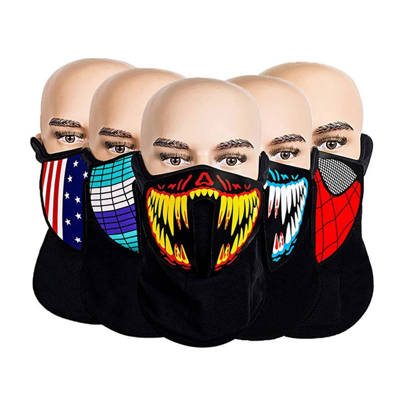 Страшные ужасные маски для вечеринки на Хэллоуин светящиеся лица