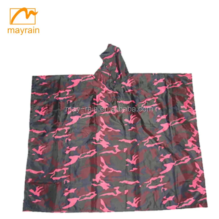 Green Waterproof Rain Poncho Multi-Functional raincoat Full Printing Breathable Travel Party