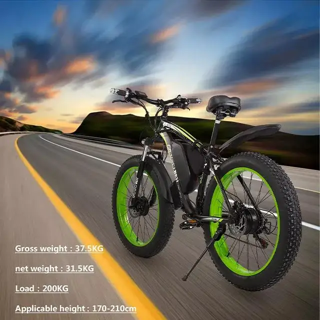 Gogobest GF700 Double Motor 2 Wheel Drive 1000W 2000w Powerful Motor 17.5ah 26 Inch Fat Tire Lithium Battery Electric Bicycle