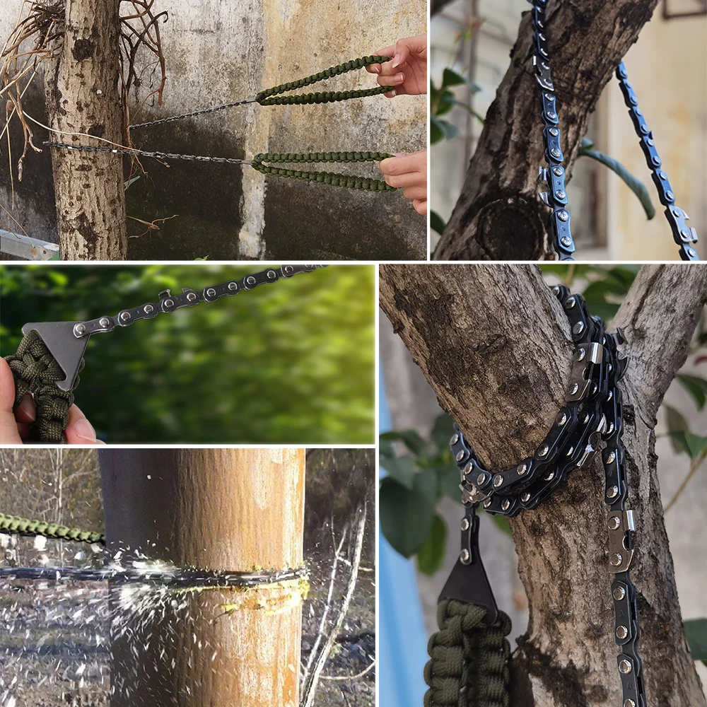 Baiyuheng Wholesale Good Quality Survival Paracord Chainsaw Bracelet