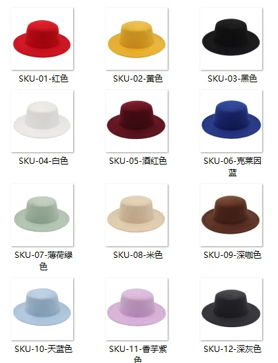 2022 wholesale Fedora Hats Women Fedora 2 Two Tone Hats Men And Women