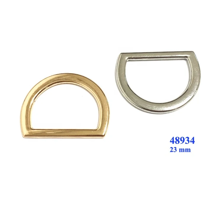 Nickel free half circle shape metal ring buckles in gold color