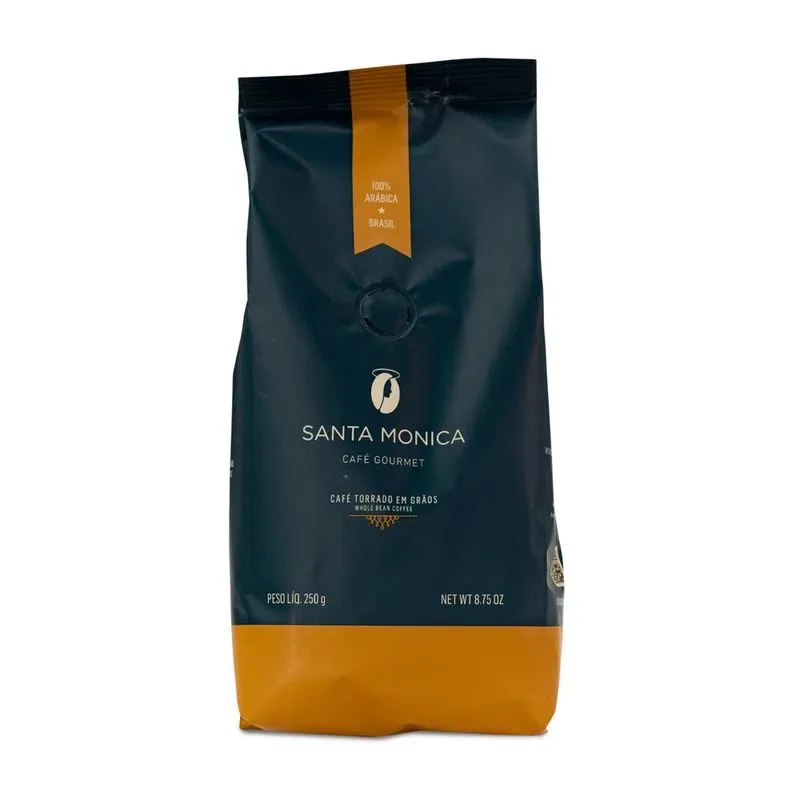 Изысканный зернистый кофе-250 г-изысканные блюда Санта-Моники-бразильский кофе-Цельные кофейные зерна