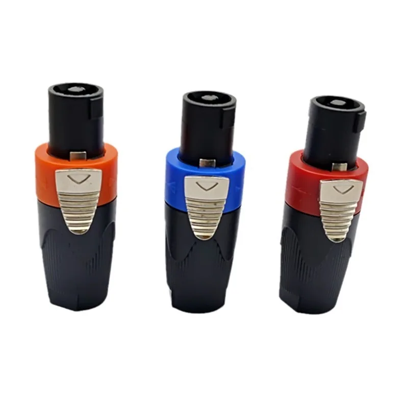 NL4FC Speaker Speakon Connector Plug 4 PIN Male Jack 4 Pole Speakon Audio Connector 4 Polo NL4FX Speakon Plug Connector