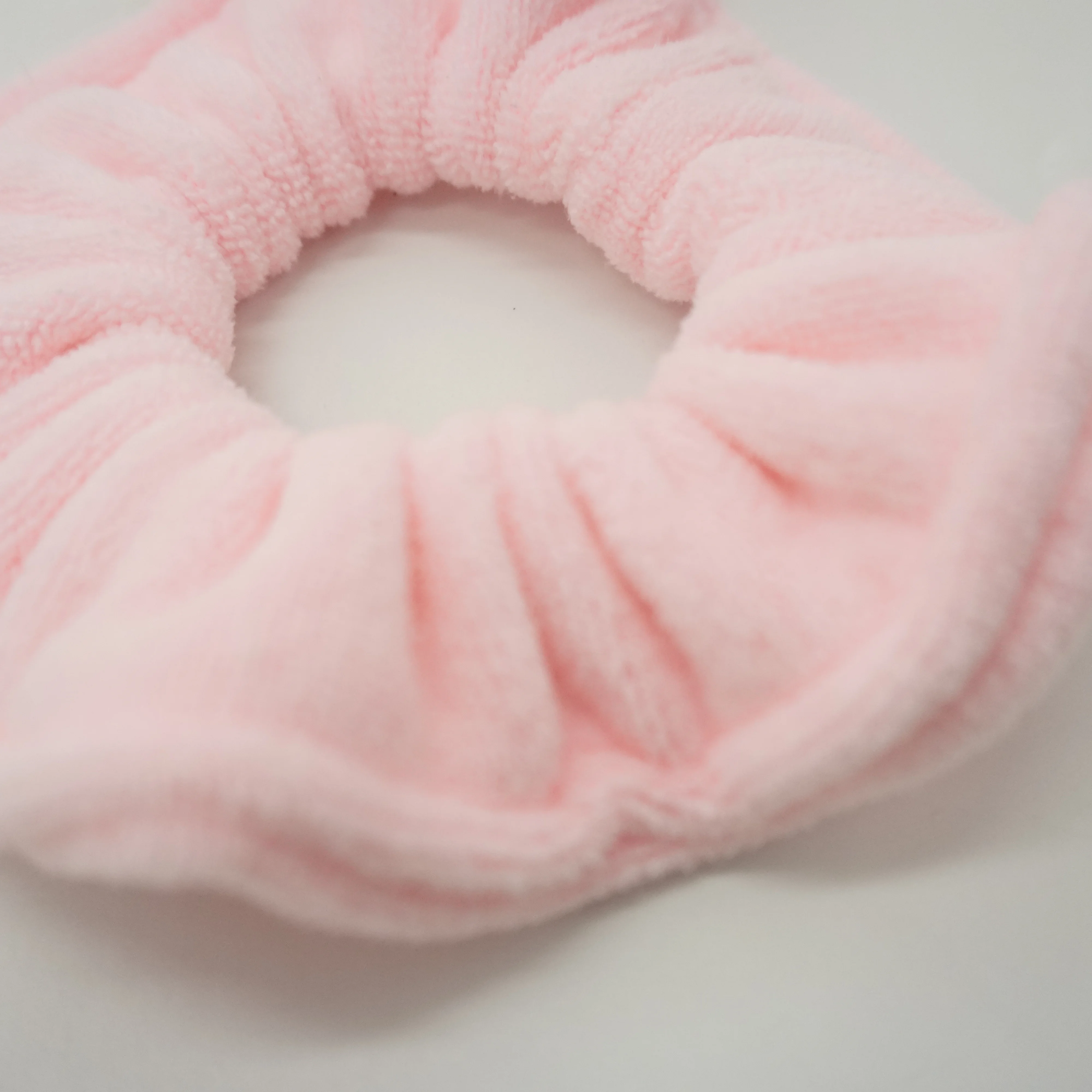 strong water absorption towel scrunchies OEM headdress terry cloth large intestine circle hair ring with a logo