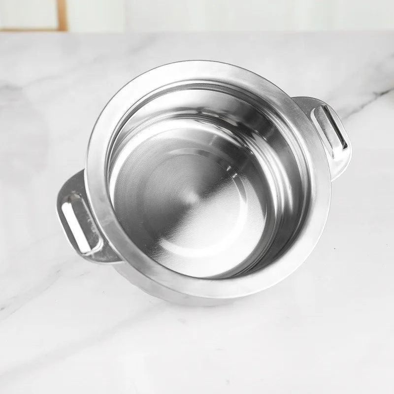 Double wall insulated stock pot set 4pcs kitchen cookware fresh box pot set