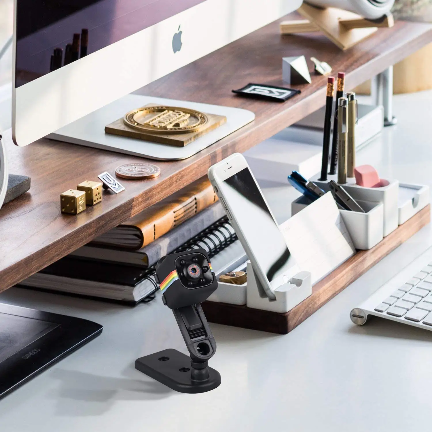 
Mobile Spy Security Wireless Hidden Mini Camera with Holder 