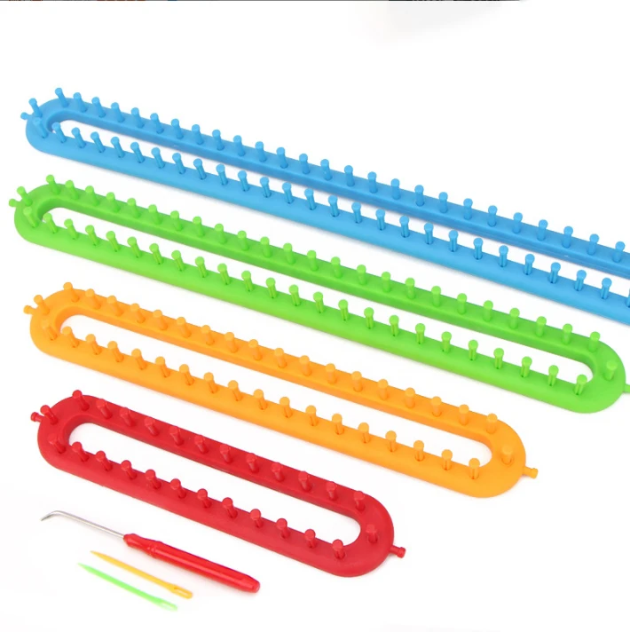 Wholesale Plastic Rectangular Craft tool Knitter Knitting Loom Set for Hat Scarf Shawl Sweater Sock Blankets