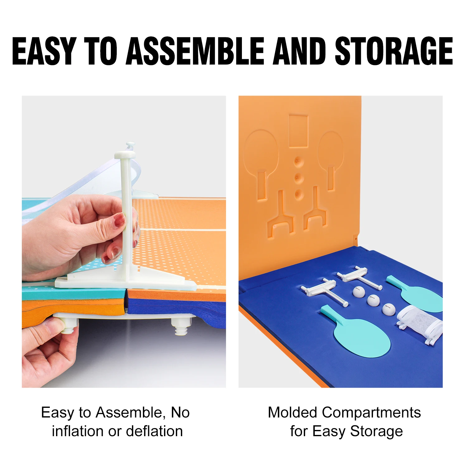 EVA Foldable Float Table Tennis Pingpong Table for Swimming Pool Floating Tennis Tray For Water Games