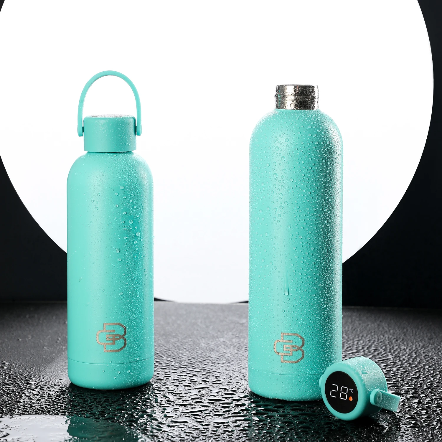 750ml Digital Thermal  Water Flask Led Temperature Display Stainless Steel Smart Water Bottle