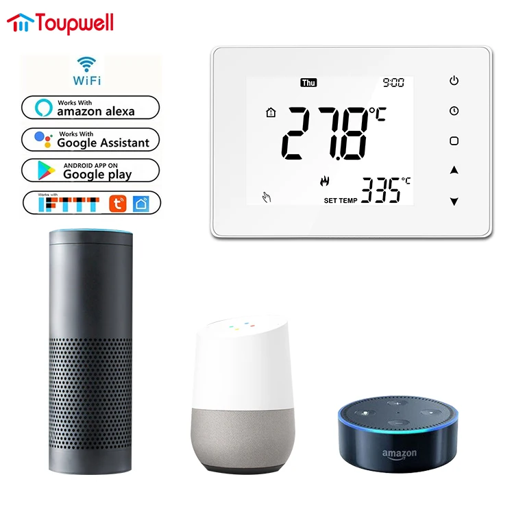 Термостат TOUPWELL/OEM умный термостат tuya zigbee Wi-Fi комнатный для США