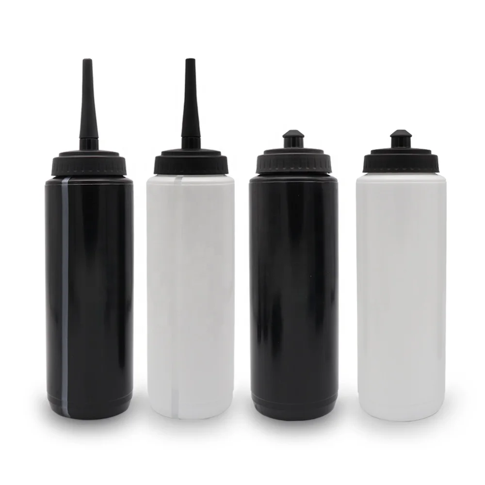 Ice hockey rugby portable Handy Cup Extruded water type sports kettle 1000ml OEM customized design plastic hockey water bottle