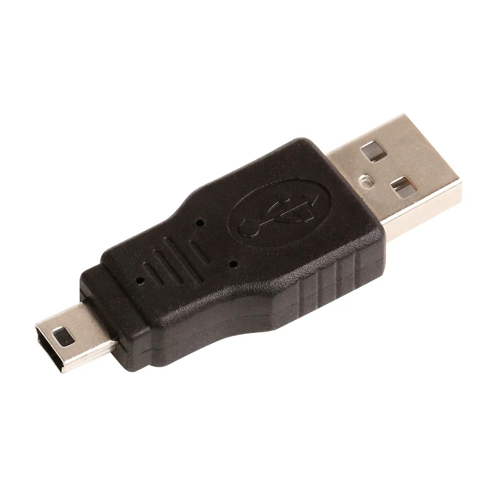 NEW USB 2.0 A Male to Mini 5 Pin Plug Adapter Connector for Laptop Mobile