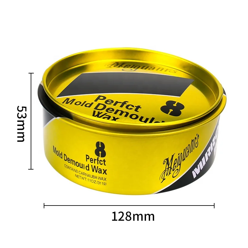 New custom printed luxury gold round scented candle tins container car wax metal tin can polish empty round car wax tin box